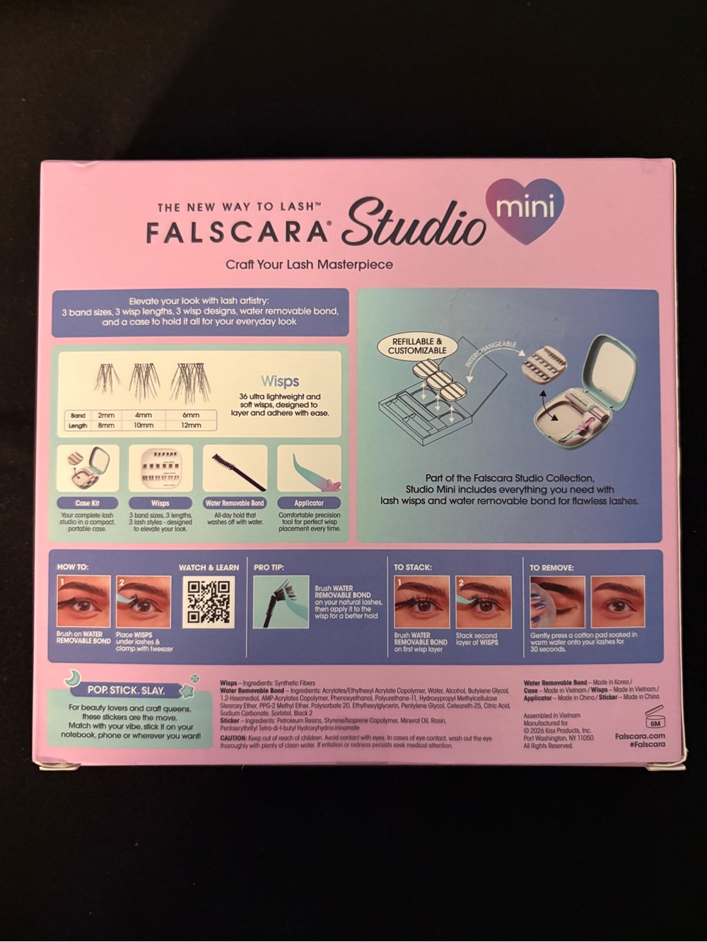 Falscara Studio Mini Festival Classic Volume Lash Kit 36 Wisps Limited Edition - Picture 3 of 3